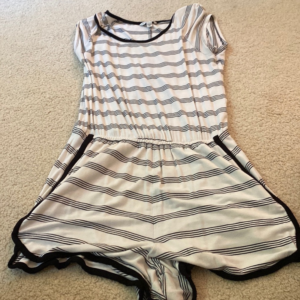 Romper worn cut out in the back